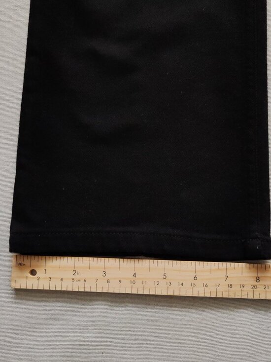 Zadig & Voltaire Eyes Denim Eco Flare Jeans Black Size 26 Cargo Pockets NWT - Picture 3 of 16